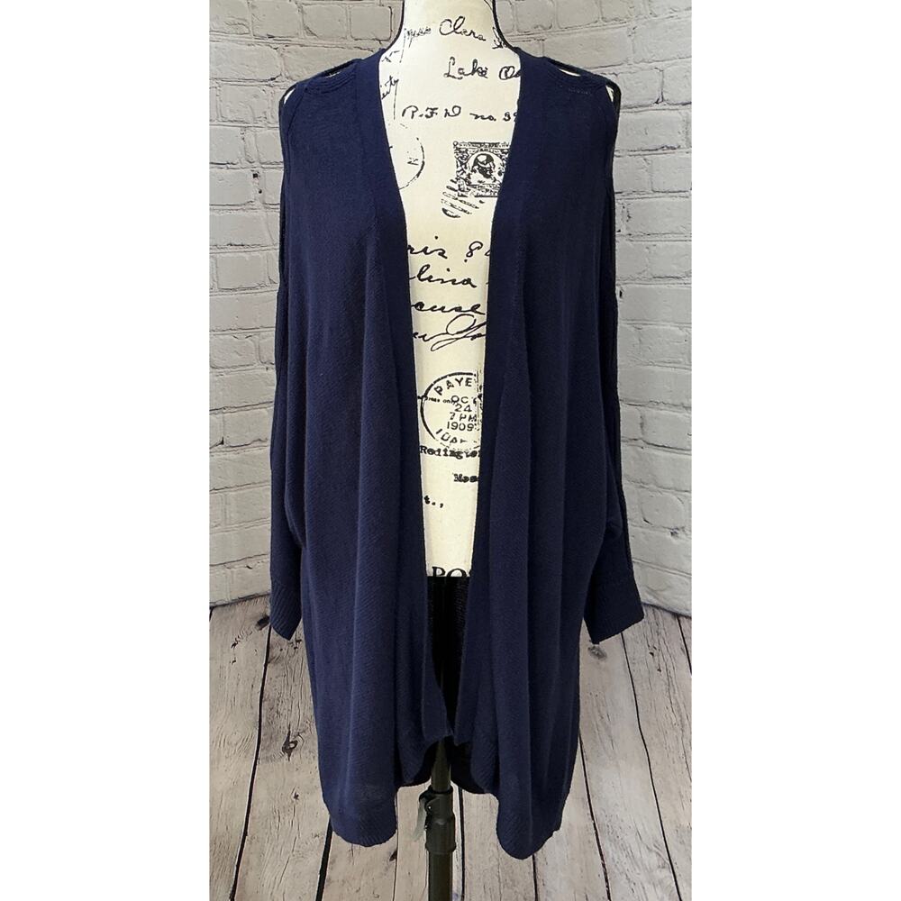 NEW Lane Bryant Women’s Navy Blue Open-Front Cardigan (Size 26/28)